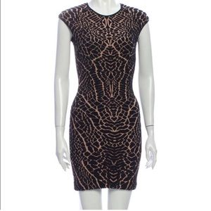 RVN Black and Nude Bodycon Dress